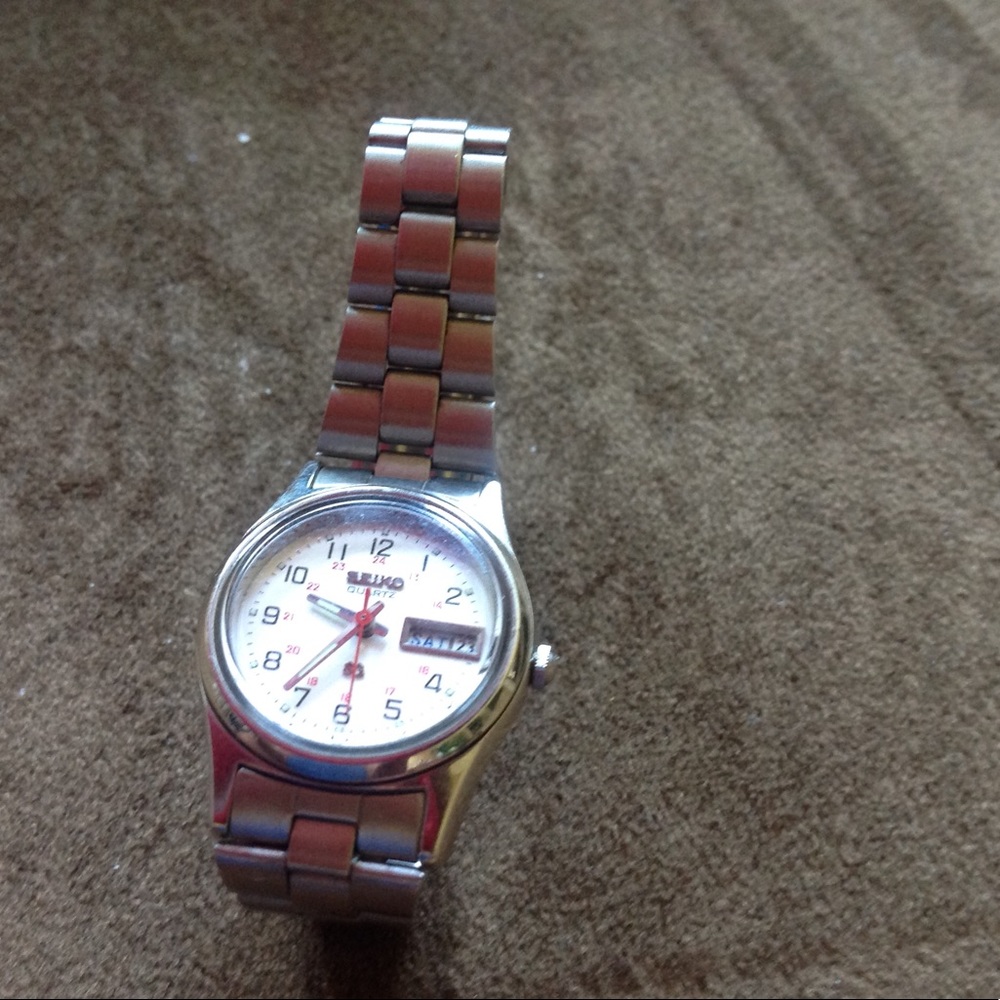 Seiko Railroad Silver Watch